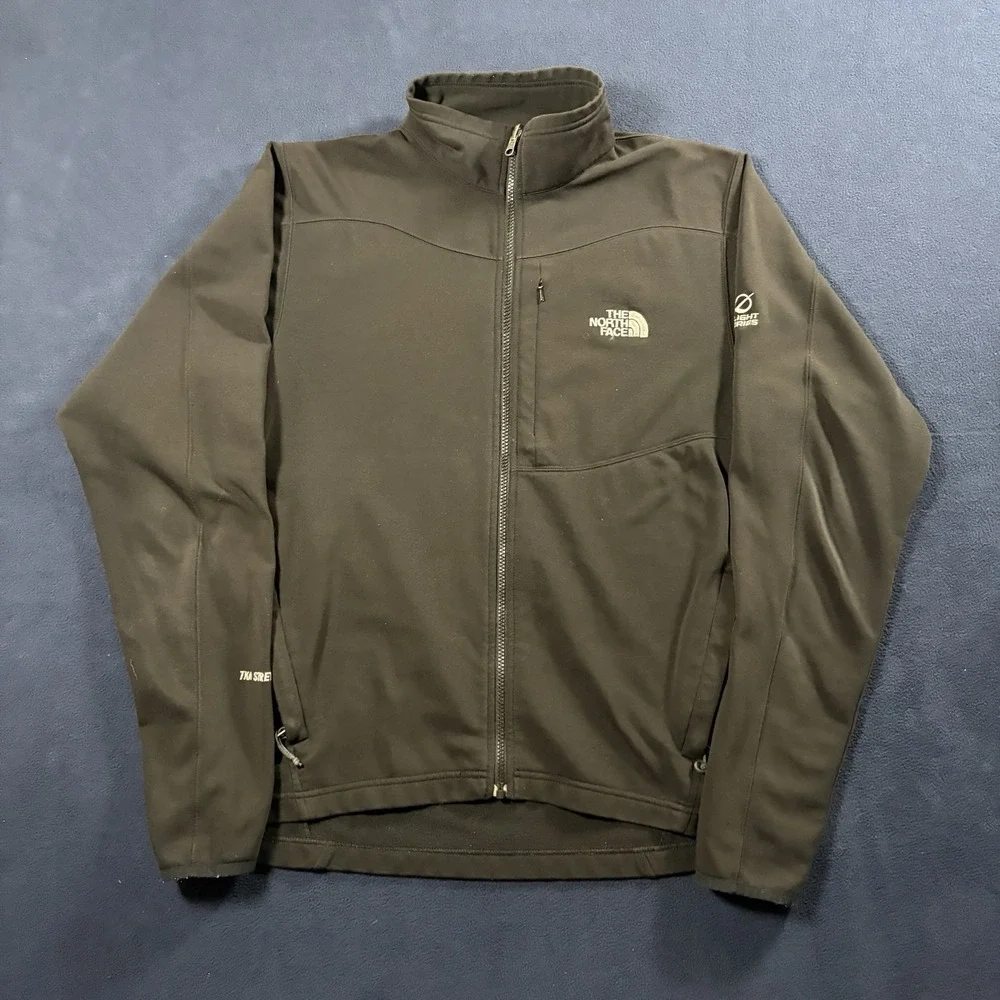 The North Face Flight Series TKA Stretch Softshell Jacket Mens L Black Full Zip